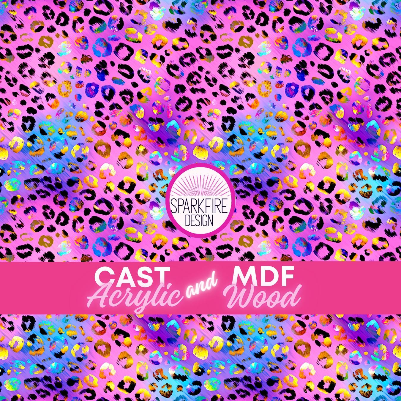 Pink Purple Patterned Laser Acrylic Sheet, Pink Purple Leopard Print, Earrings
