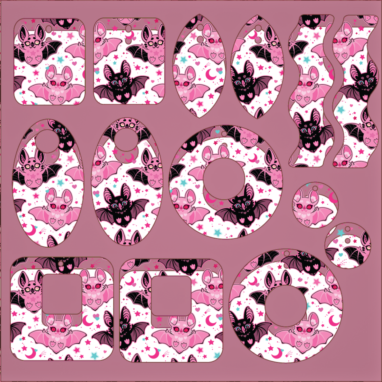 Halloween Pink Bats