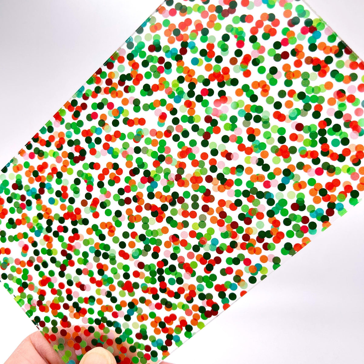 Patterned Laser Acrylic, Christmas UV Print Sheet For Glowforge