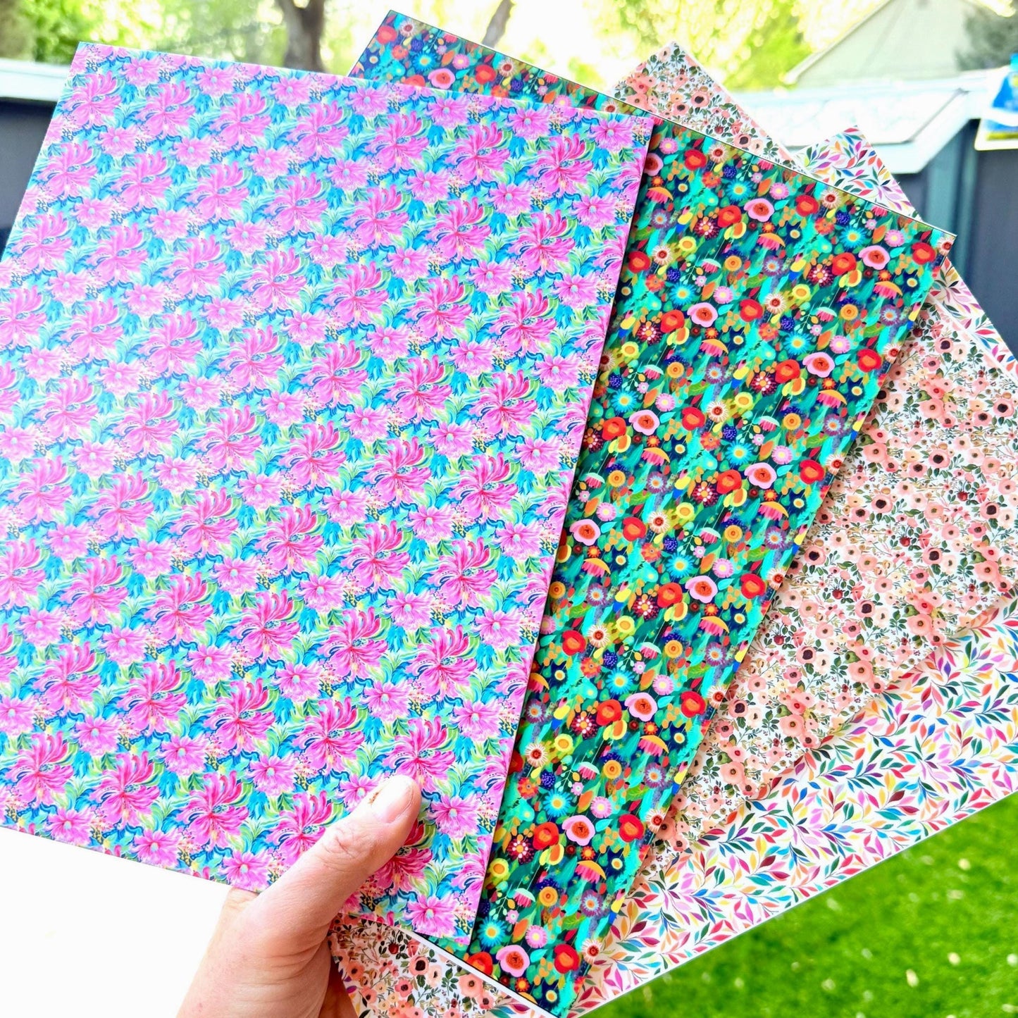 Stars and Stripes Patterned Acrylic Sheets - 4th Of July Stars Stripes USA Design Patterned Cast Acrylic, Flex and Wood for Lasers