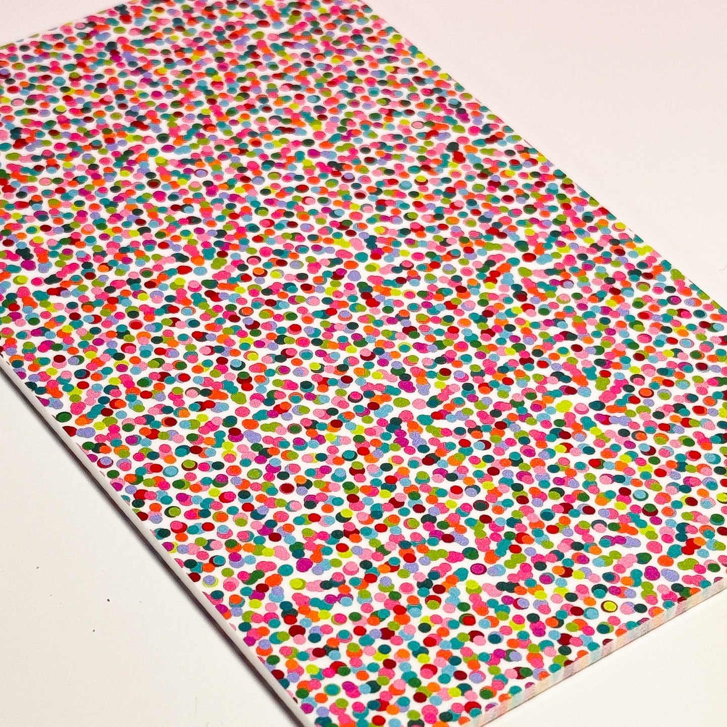 Confetti Acrylic Sheet - Glitter Patterned 1/8 Inch White Core Double Sided Print Patterned Cast Acrylic, Flex and Wood for Lasers