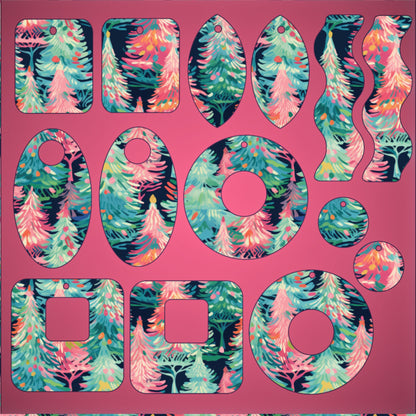 Patterned Christmas Tree Acrylic Sheets – Laser Cut Acrylic & MDF Wood Sheets