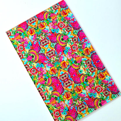 Pink Paisley Floral Acrylic Patterned Sheet Patterned Cast Acrylic, Flex and Wood for Lasers