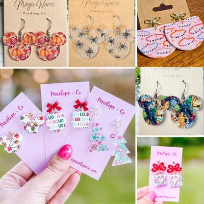 Dogs with Sunglasses Patterned Cast Acrylic, Flex and Wood for Lasers