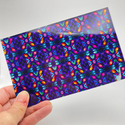 Stained Glass Acrylic Sheet – Clear Core UV Printed Patterned Acrylic Sheets for Jewelry Patterned Cast Acrylic, Flex and Wood for Lasers