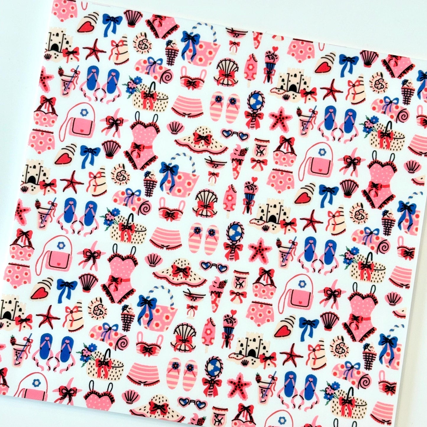 Patterned Acrylic Sheet - Coastal Beach Pattern Laser Cut Acrylic Panel Patterned Cast Acrylic, Flex and Wood for Lasers