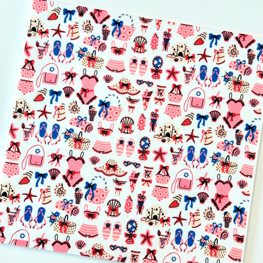 Patterned Acrylic Sheet - Coastal Beach Pattern Laser Cut Acrylic Panel Patterned Cast Acrylic, Flex and Wood for Lasers