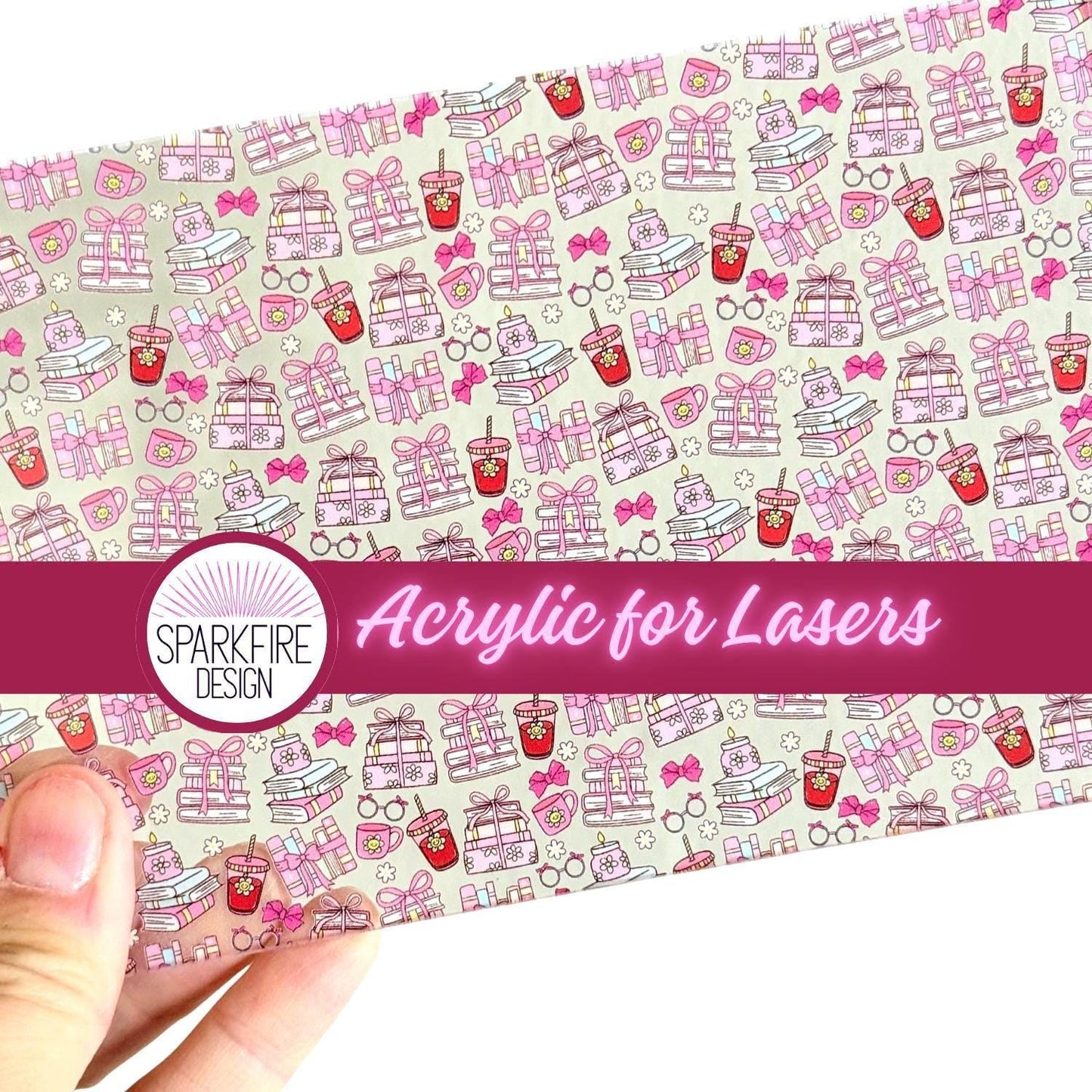 Teacher School Patterned Acrylic Sheet – Education Laser Cut Acrylic | UV Printed Cast Material-Back to School