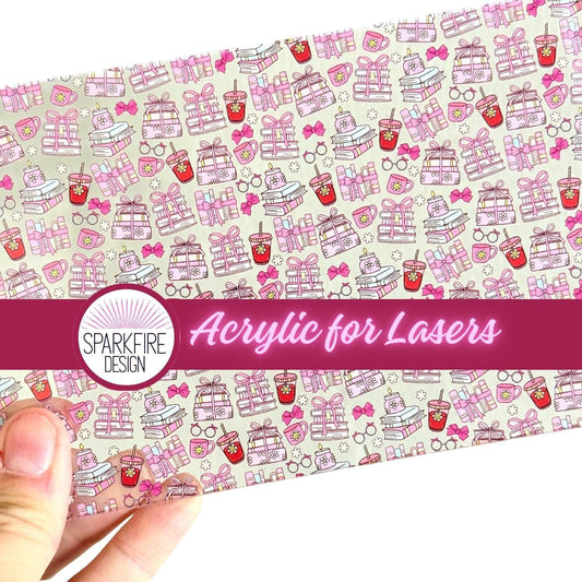 Teacher School Patterned Acrylic Sheet – Education Laser Cut Acrylic | UV Printed Cast Material-Back to School