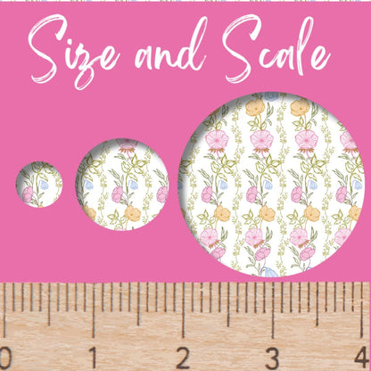 Patterned Acrylic Sheets, Pastel Floral Cast Sheet For Laser Cut