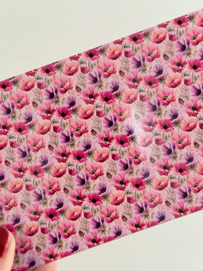 Patterned Acrylic Sheet – Clear Floral UV Printed Acrylic Jewelry Blanks for Laser Cutting Patterned Cast Acrylic, Flex and Wood for Lasers