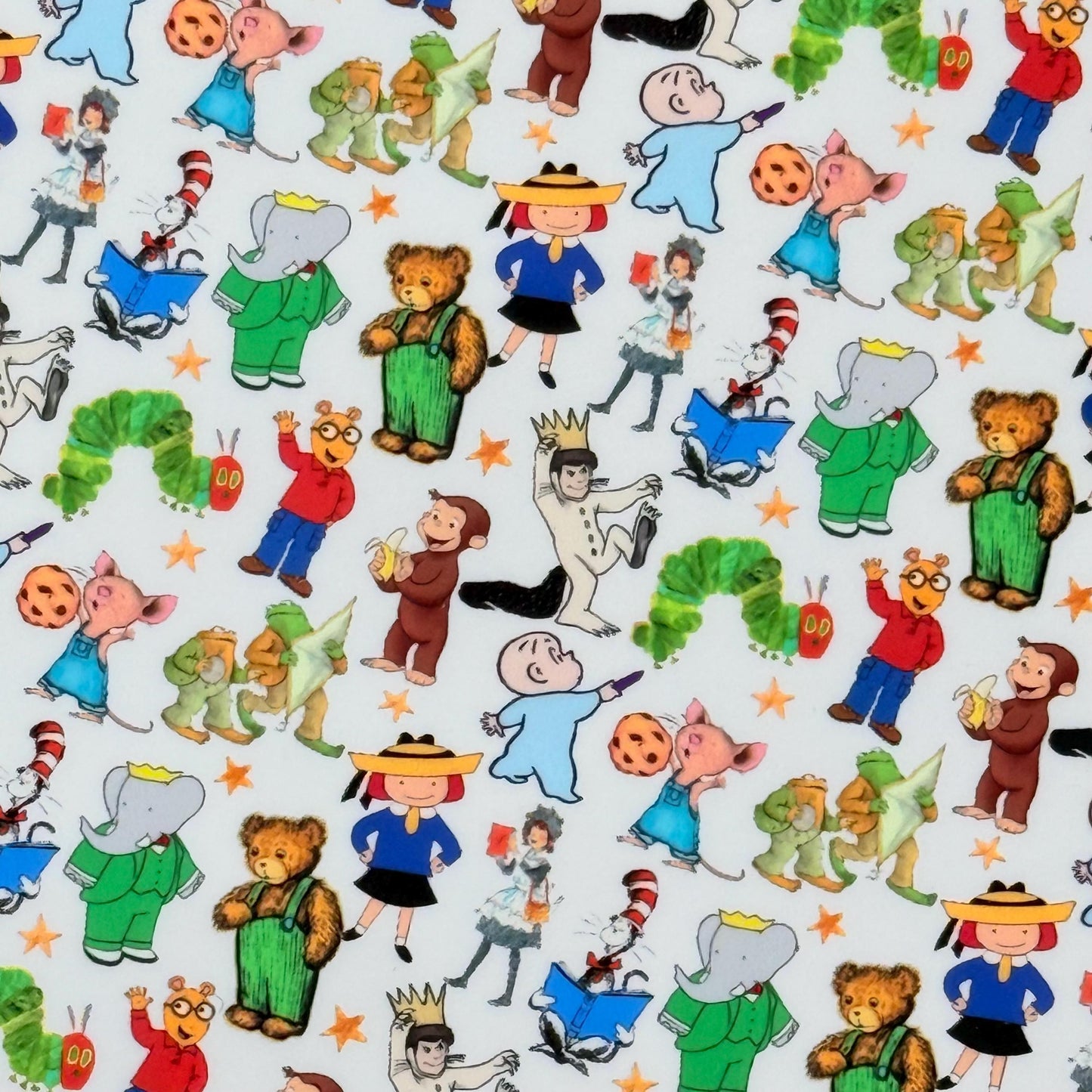 Storybook Characters for Kids- Patterned acrylic for lasers Patterned Cast Acrylic, Flex and Wood for Lasers