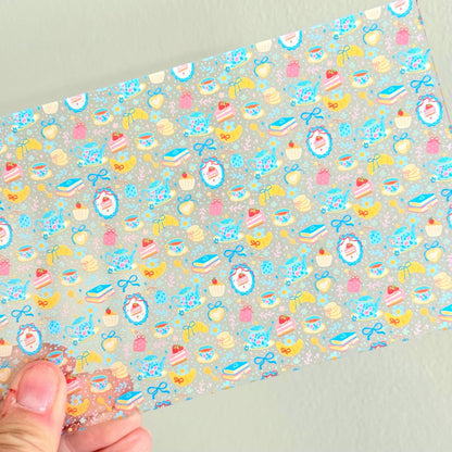 Bakery Baking Patterned Acrylic Sheet – UV Printed Clear Core Acrylic for Laser Cutting Patterned Cast Acrylic, Flex and Wood for Lasers