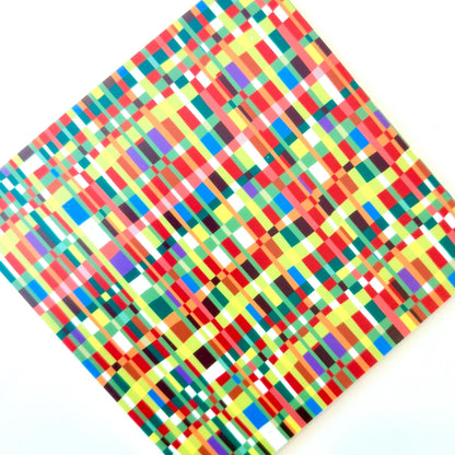 Fall Geometric Acrylic Sheet - Patterned White Cast Acrylic for Laser Cutting Patterned Cast Acrylic, Flex and Wood for Lasers