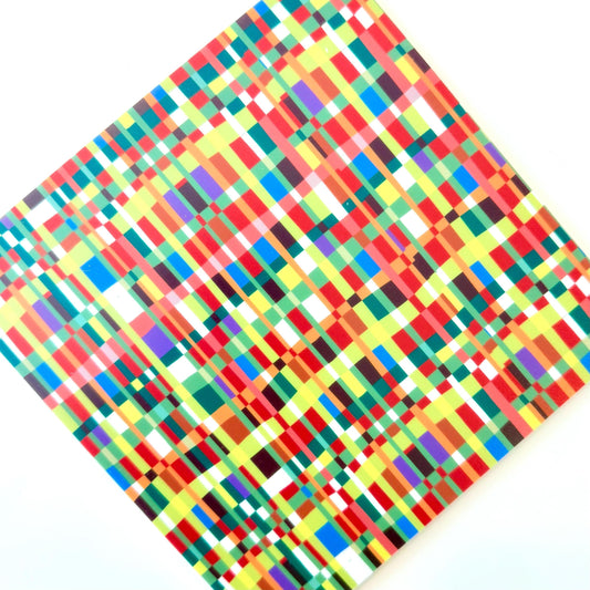 Fall Geometric Acrylic Sheet - Patterned White Cast Acrylic for Laser Cutting Patterned Cast Acrylic, Flex and Wood for Lasers