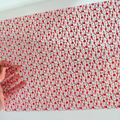 Patterned Acrylic Sheet, Christmas Elf Laser Blank For CO2 Cut