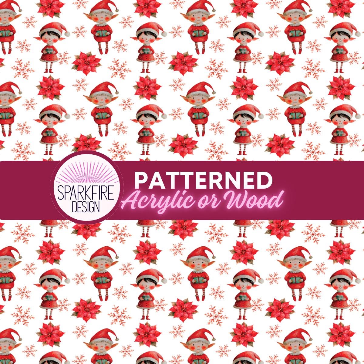 Nutcracker Patterned Acrylic Sheets – Christmas Ballet Soldier Design | Laser Cut MDF Wood Flex