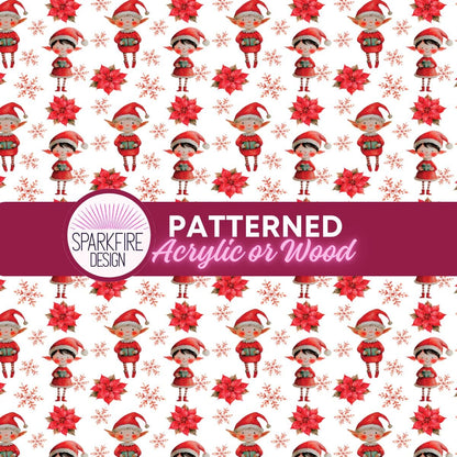 Nutcracker Patterned Acrylic Sheets – Christmas Ballet Soldier Design | Laser Cut MDF Wood Flex