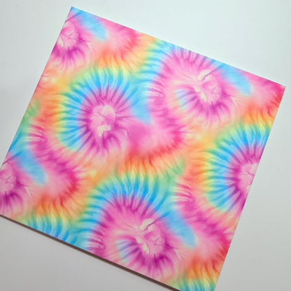 Tie Dye UV Printed Acrylic - Patterned White Core Sheets for Laser Cutting Jewelry Blanks Patterned Cast Acrylic, Flex and Wood for Lasers