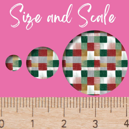 Christmas Plaid Acrylic - Red and Green Patterned Cast Laser Acrylic Sheet for Cutting & Engraving