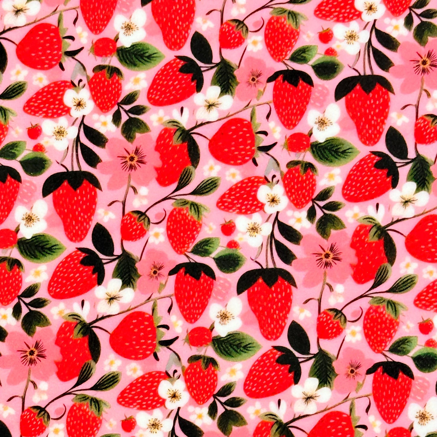 Strawberry Patterned Cast Acrylic, Flex and Wood for Lasers