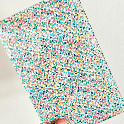 Pastel Confetti Acrylic | Patterned Clear Acrylic Sheet for Jewelry & Cup Toppers 1/8 Inch Patterned Cast Acrylic, Flex and Wood for Lasers