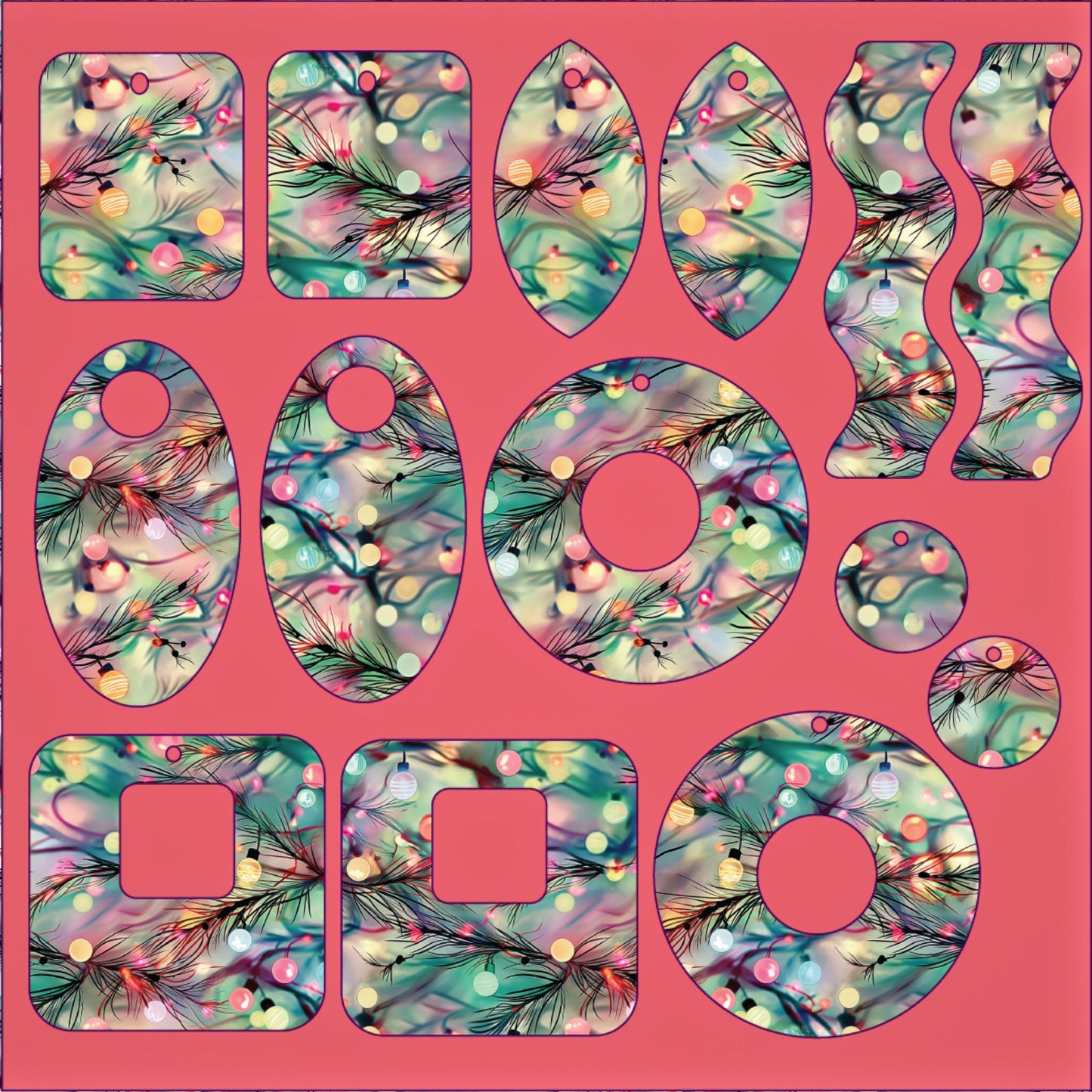 Christmas Light Patterned Acrylic Sheets