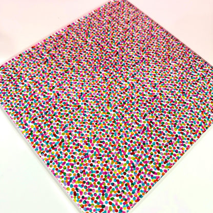 Patterned Acrylic Sheet - Confetti UV Printed Double Sided Acrylic for Laser Cut Jewelry Patterned Cast Acrylic, Flex and Wood for Lasers