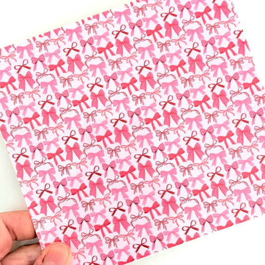Patterned Acrylic Sheets - Pink Bow Cast Acrylic for Laser Cutting & Engraving Patterned Cast Acrylic, Flex and Wood for Lasers