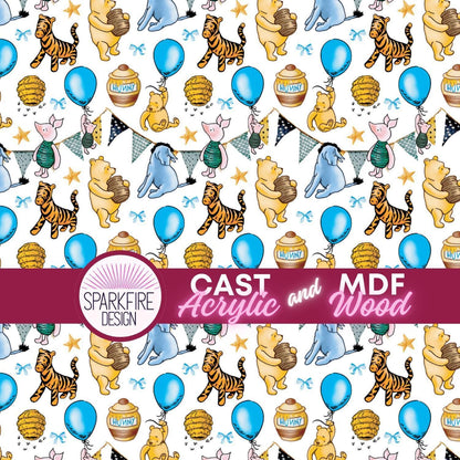 Pastel Gummy Bear Acrylic - Patterned Cast Sheet | Laser Cut Acrylic for Earrings Patterned Cast Acrylic, Flex and Wood for Lasers