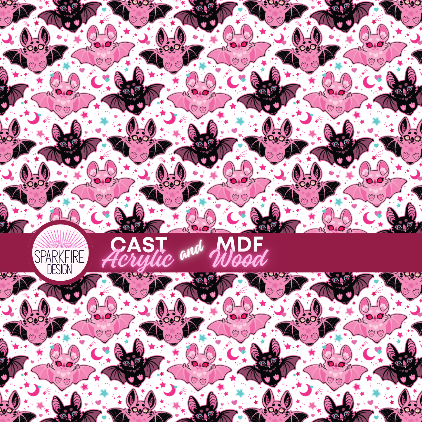 Halloween Pink Bats