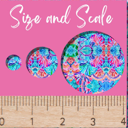 Preppy Pink and Blue Patterned Cast Acrylic, Flex and Wood for Lasers