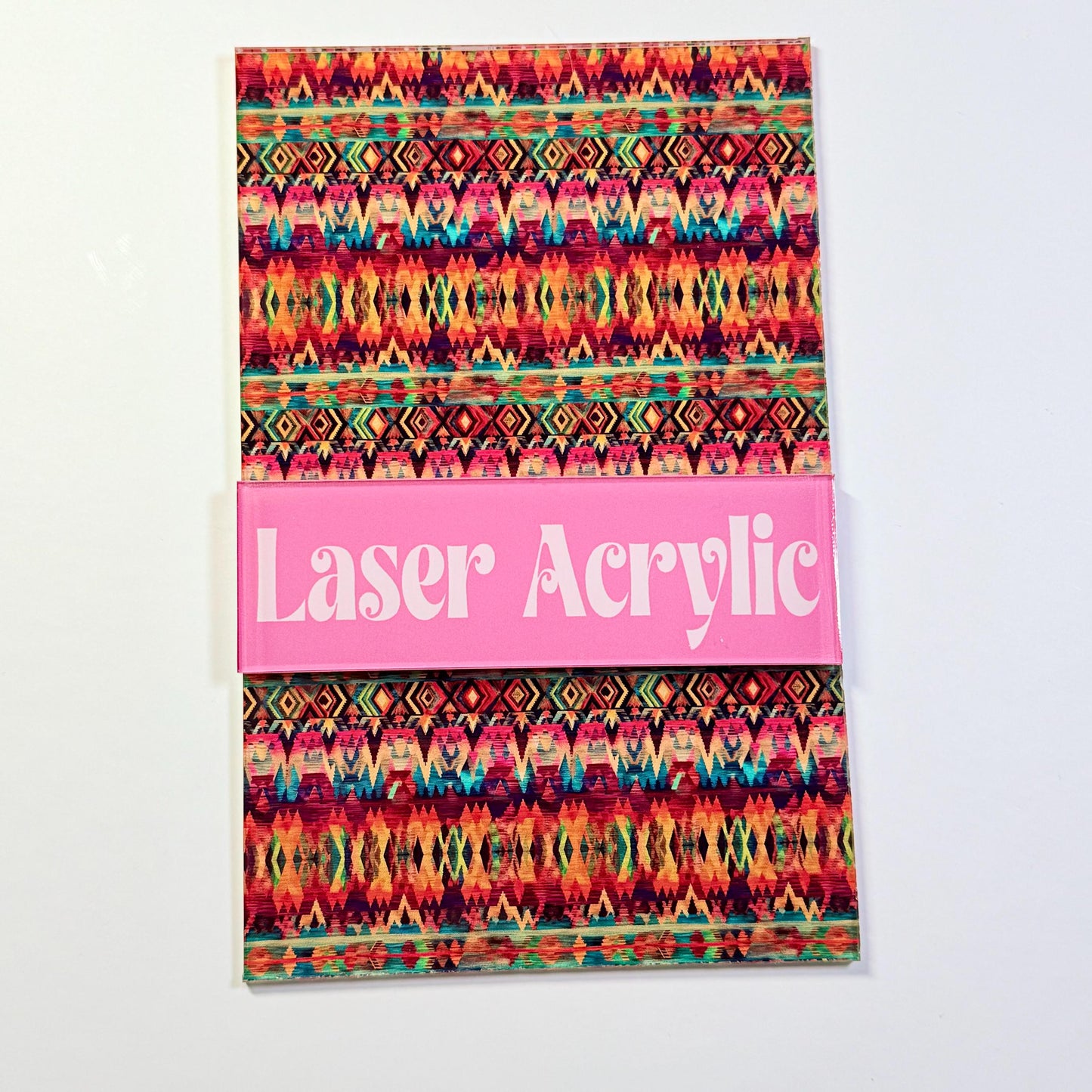 Clear Core Acrylic - UV Printed Patterned Sheets for Jewelry & Cup Toppers Patterned Cast Acrylic, Flex and Wood for Lasers