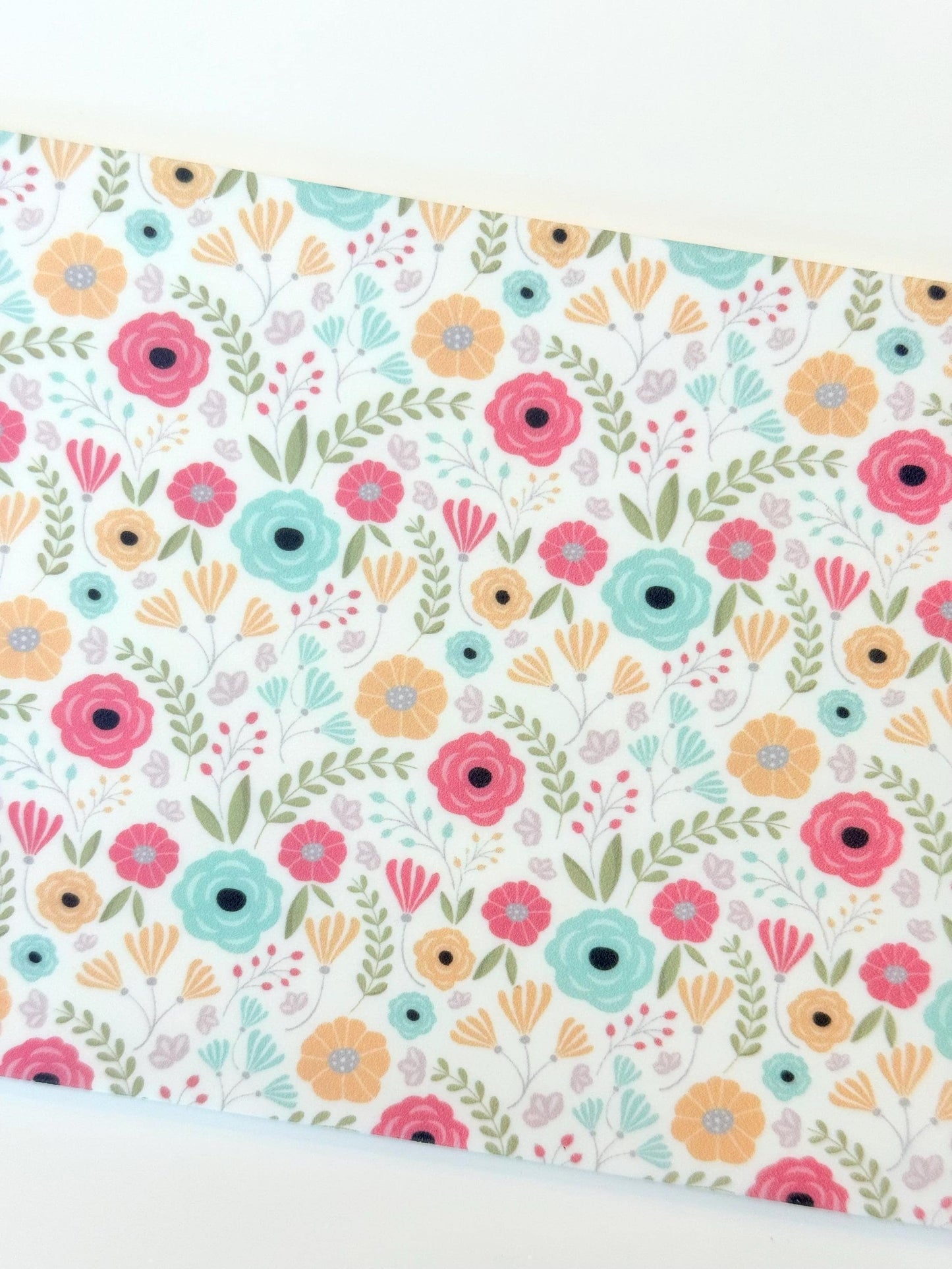 Patterned Acrylic for Lasers – White Core UV Printed Floral Acrylic Sheets 6x4 Patterned Cast Acrylic, Flex and Wood for Lasers