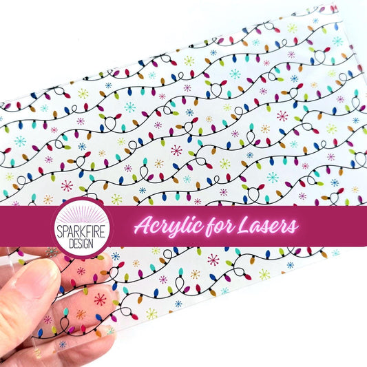 Patterned Acrylic Sheet, Christmas Light Cast Acrylic For Lasers