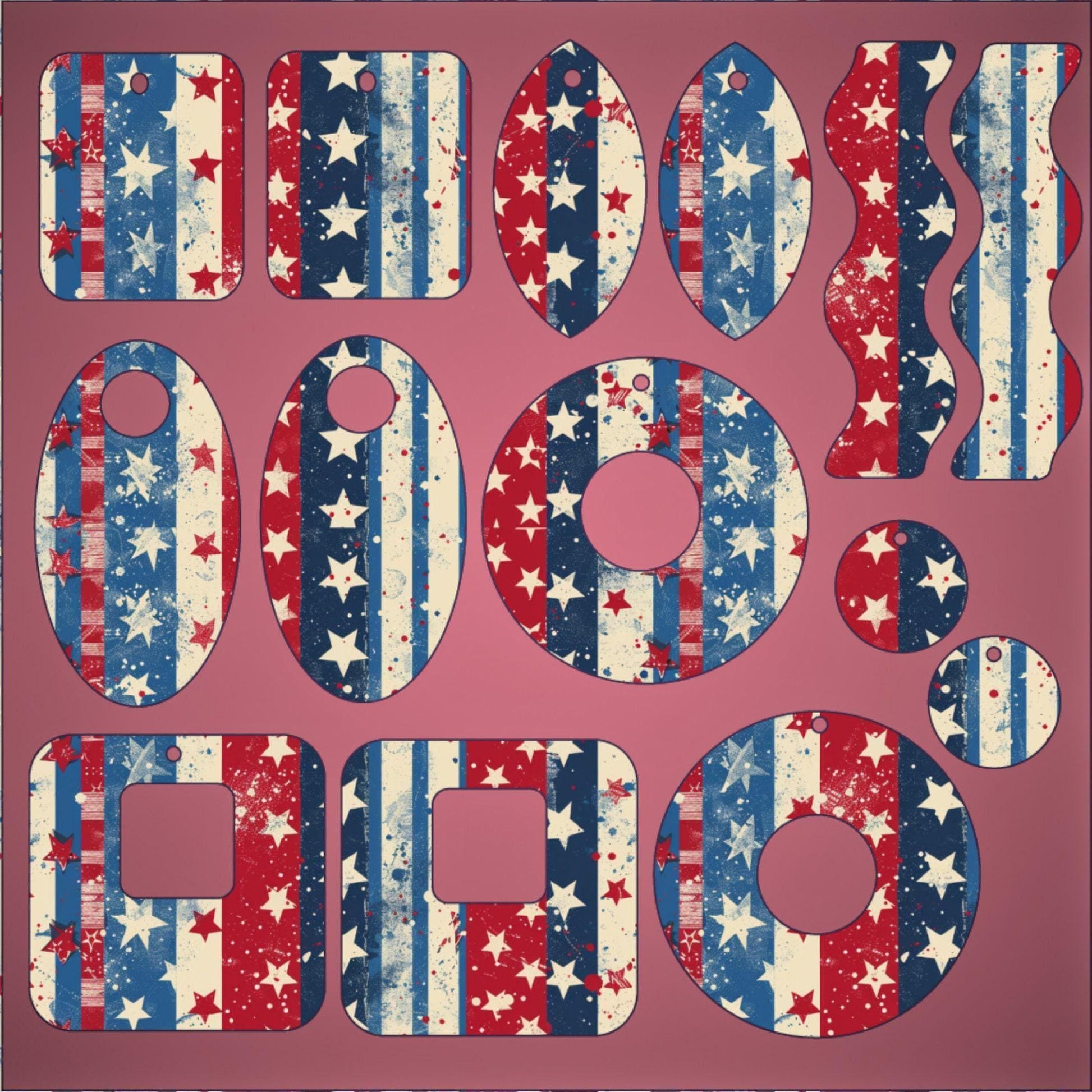a red, white, and blue sign with stars on it