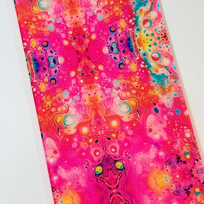 Patterned Acrylic Sheet - Clear Core UV Printed Pink Swirl Acrylic for Jewelry & Lasers Patterned Cast Acrylic, Flex and Wood for Lasers