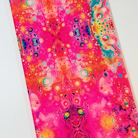 Patterned Acrylic Sheet - Clear Core UV Printed Pink Swirl Acrylic for Jewelry & Lasers Patterned Cast Acrylic, Flex and Wood for Lasers