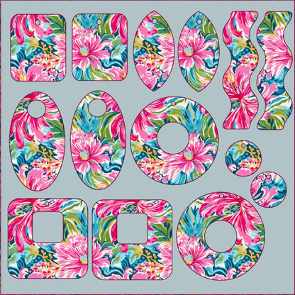 a picture of a flowered pattern with the letters o o o o o o