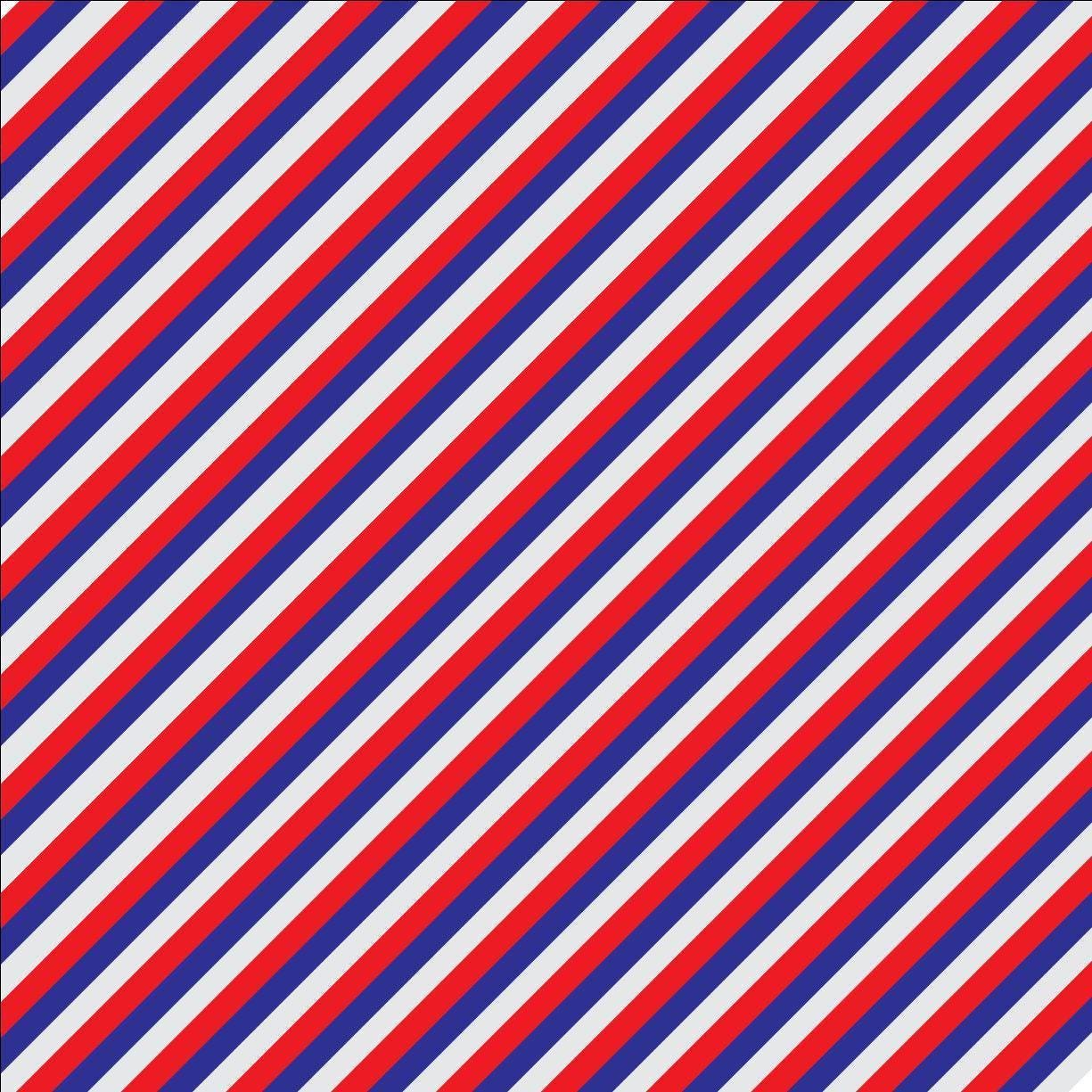 Blue and Red Stripes Patterned Cast Acrylic, Flex and Wood for Lasers