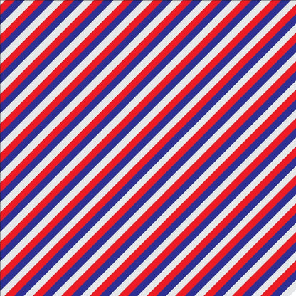 Blue and Red Stripes Patterned Cast Acrylic, Flex and Wood for Lasers