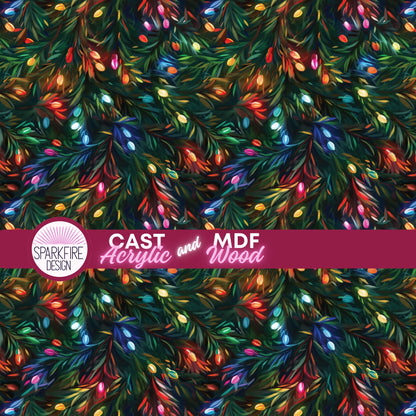 Christmas Light Patterned Acrylic Sheets