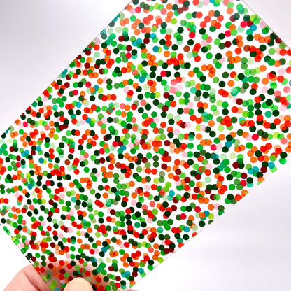 Patterned Laser Acrylic, Christmas UV Print Sheet For Glowforge