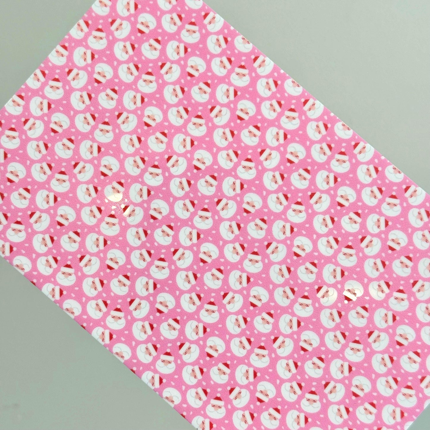 Pink Christmas Acrylic Sheet - Patterned Cast Acrylic