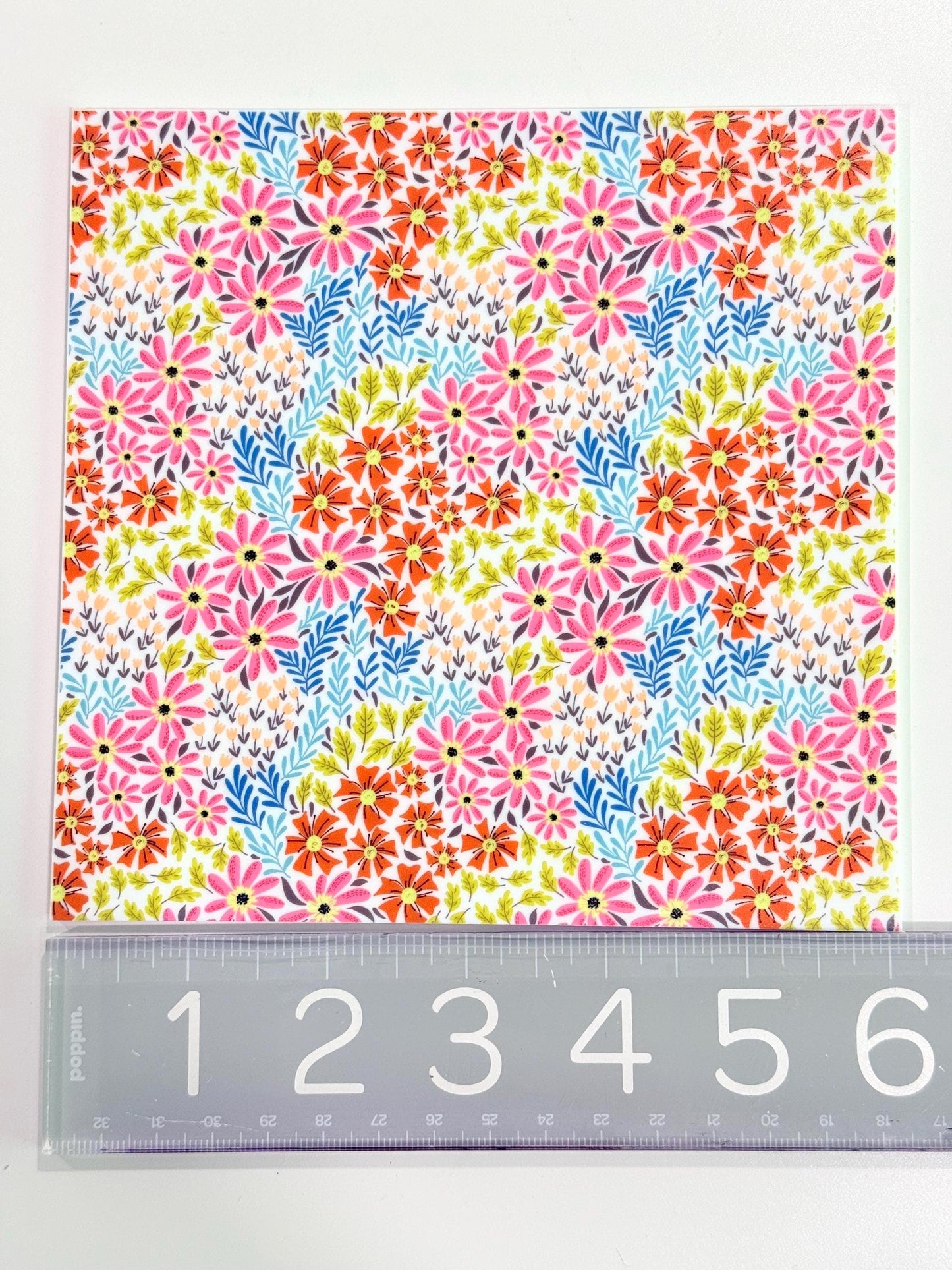 Floral Acrylic Sheet - Patterned White 1/8 Inch Cast Acrylic Panel for Laser Crafts Patterned Cast Acrylic, Flex and Wood for Lasers