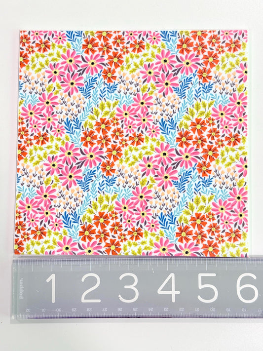 Floral Acrylic Sheet - Patterned White 1/8 Inch Cast Acrylic Panel for Laser Crafts Patterned Cast Acrylic, Flex and Wood for Lasers