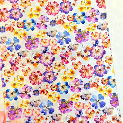 Dried Flowers Acrylic Sheet – 1/8 Inch Clear Cast Acrylic Floral Panel for Laser Cutting Patterned Cast Acrylic, Flex and Wood for Lasers