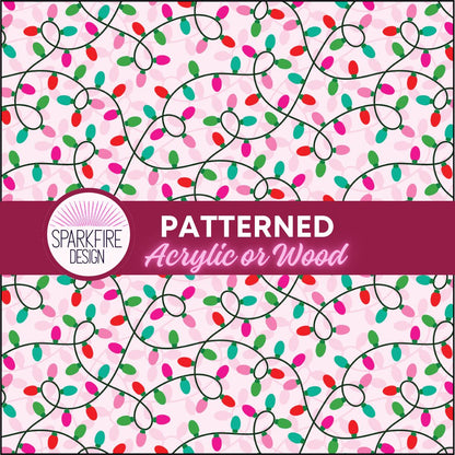 Patterned Acrylic Sheet, Christmas Lights Laser Acrylic For Lasers