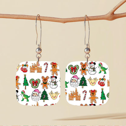 Mouse Christmas Patterned Acrylic | Laser  Acrylic Sheet With Custom Holiday Designs