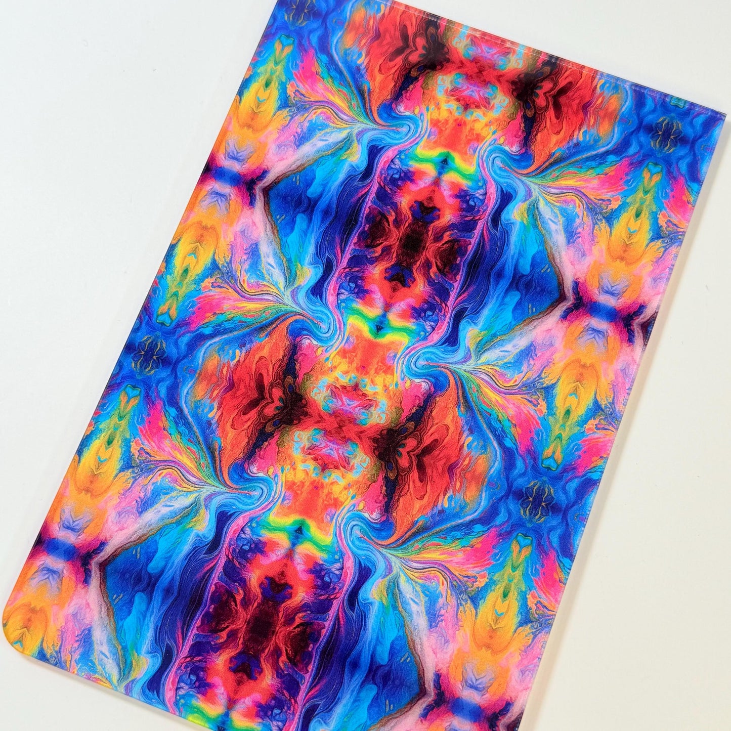 Patterned Acrylic Sheet - Blue Swirl Clear Core UV Printed Acrylic For Jewelry & Cup Toppers Patterned Cast Acrylic, Flex and Wood for Lasers